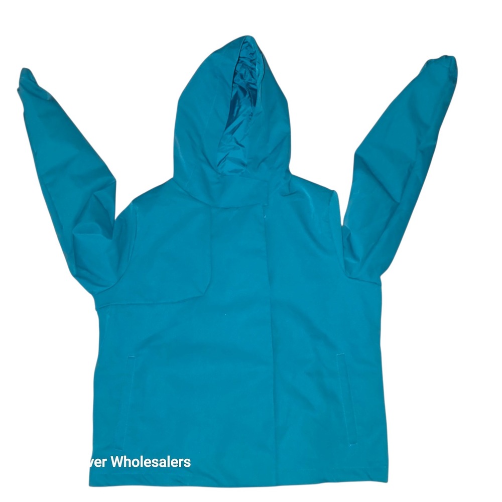 Nike Rain Jacket Hooded Water Resistant Lightweight Active Teal Golf